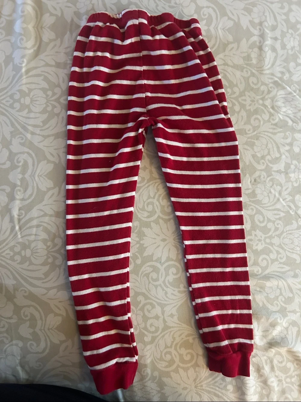 Carter's Red and White Striped Santa Pajama Set